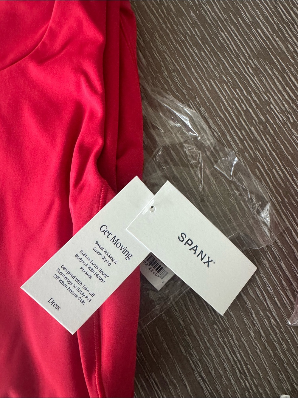 SPANX SHAPE™ RED GET MOVING ZIP FRONT DRESS - Picture 14 of 16